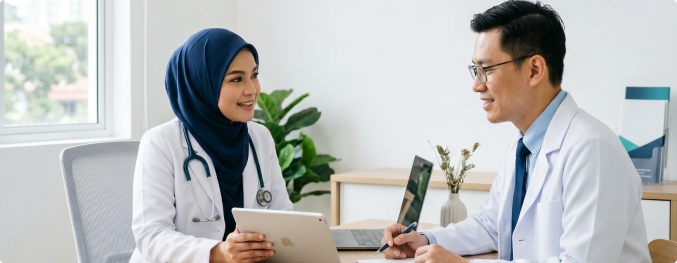 Doctors collaborating